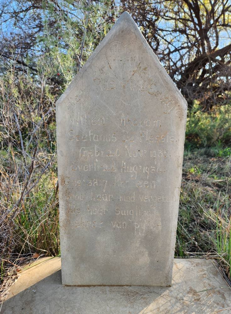 PLESSIS Willem Aberam Stefanus, du 1935-1936