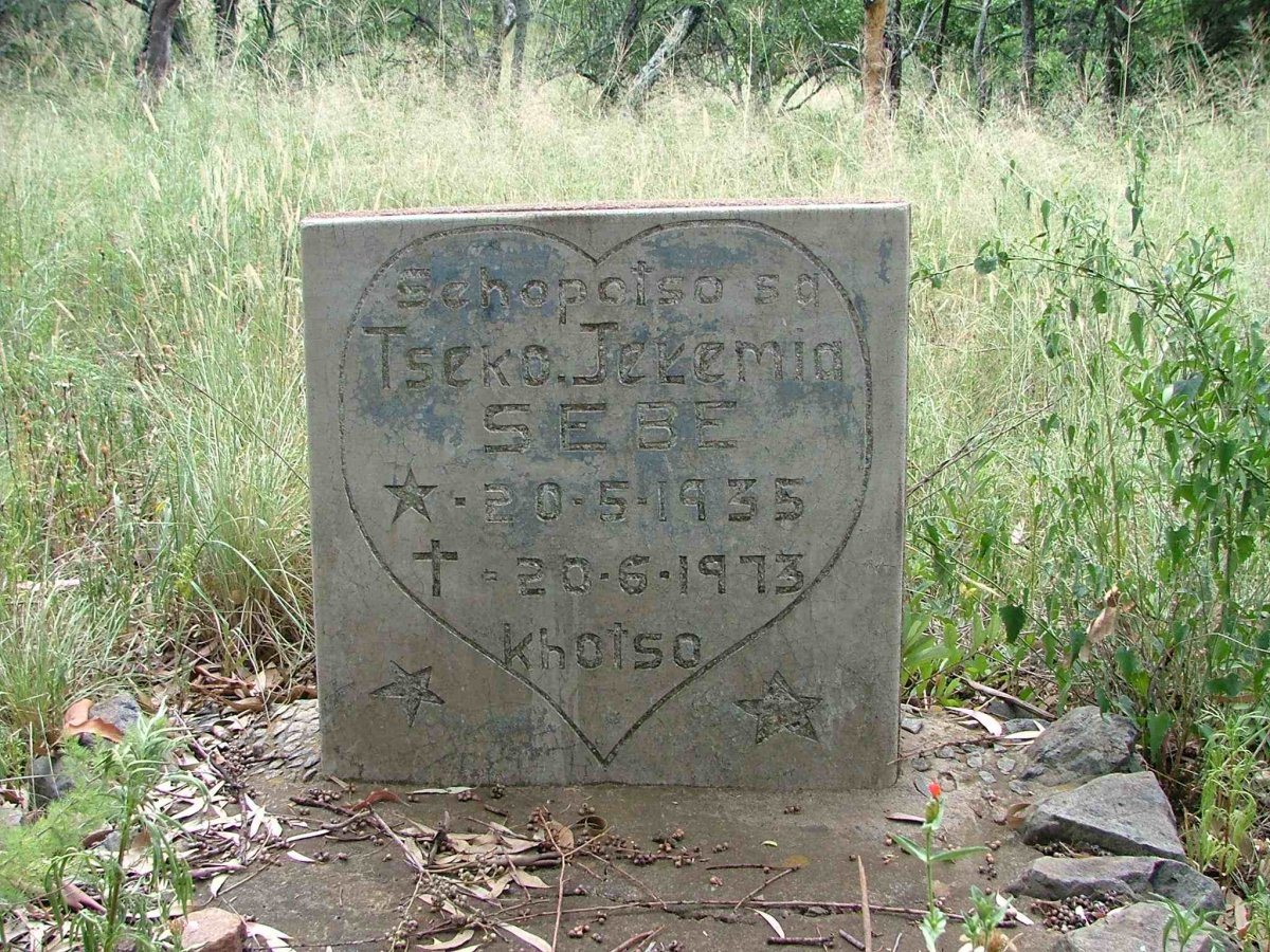 SEBE Tseko Jeremia 1935-1973