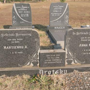 DROTSKY Martienus A. 1886- &amp; Anna M.M. 1899-1972