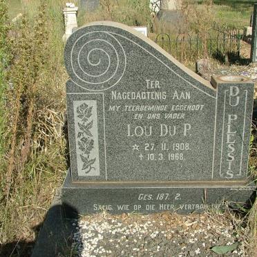 PLESSIS Lou, du 1908-1968