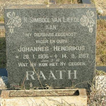 RAATH Johannes Hendrikus 1906-1967