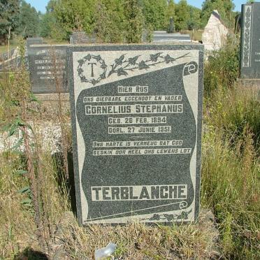 TERBLANCHE Cornelius Stephanus 1894-1951