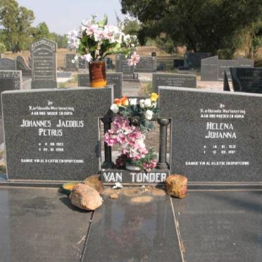 TONDER Johannes Jacobus Petrus, van 1923-1998 &amp; Helena Johanna 1931-1997