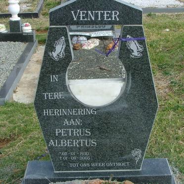 VENTER Petrus Albertus 1930-2005