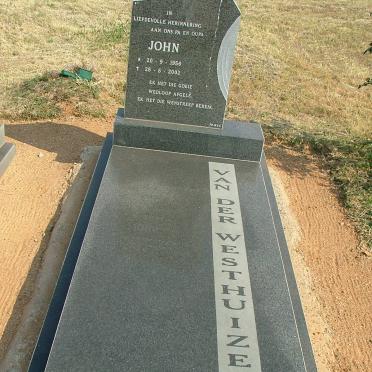 WESTHUIZEN John, van der 1956-2002
