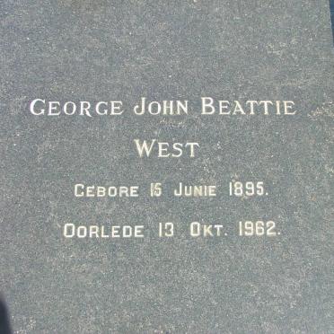 WEST George John Beattie 1895-1962