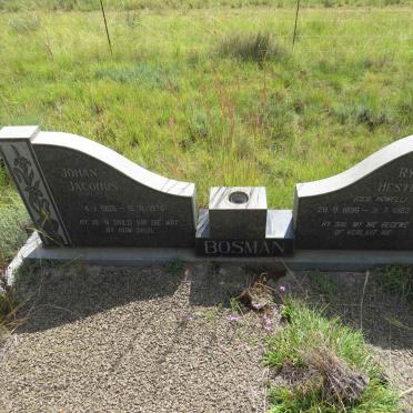 BOSMAN Johan Jacobus 1905-1976 & Rykie Hester HOWELL 1896-1983