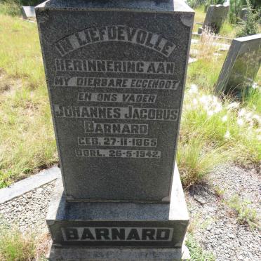 BARNARD Johannes Jacobus 1865-1942 & Albertha Hendrika Jacoba SAAYMAN 1875- _1