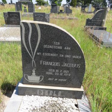 CRONJE Francois Jacobus 1921-1972