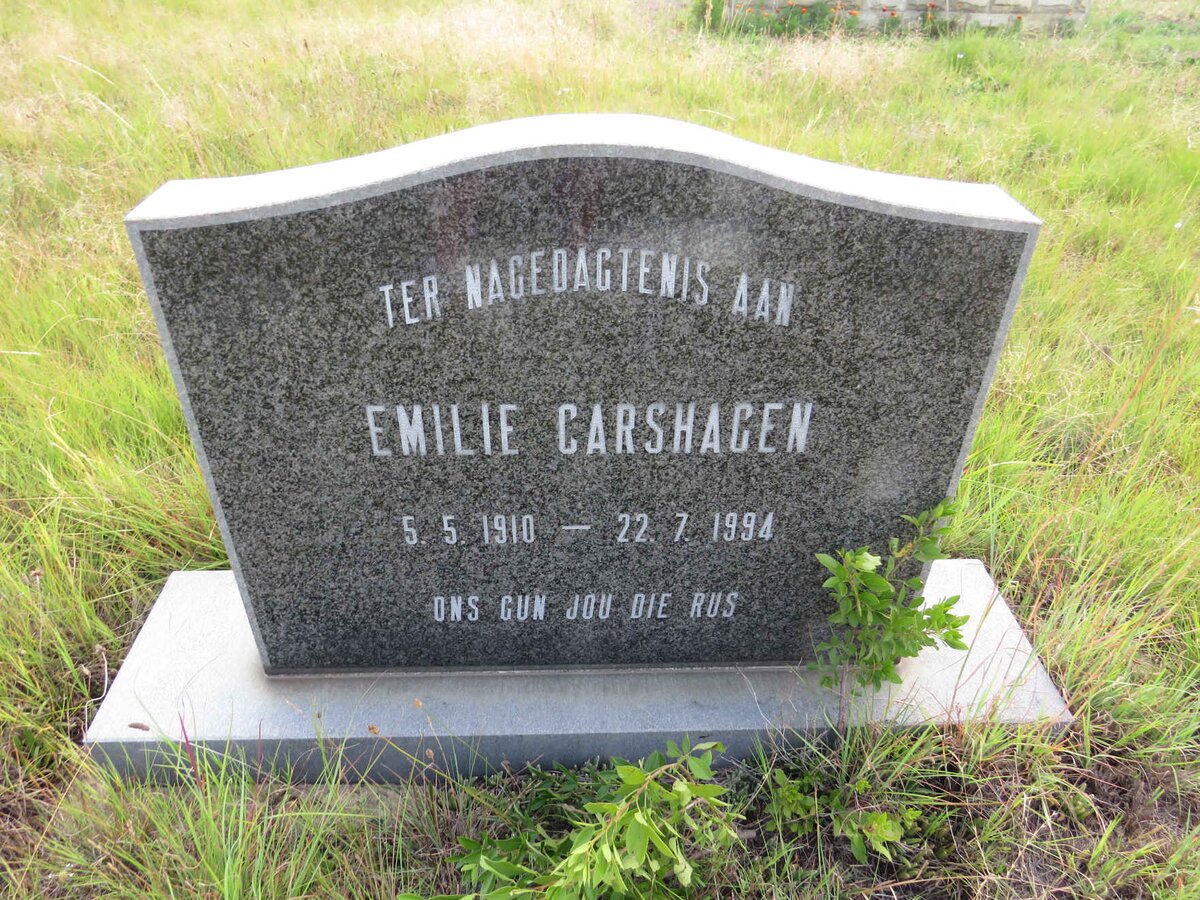 CARSHAGEN Emilie 1910-1994