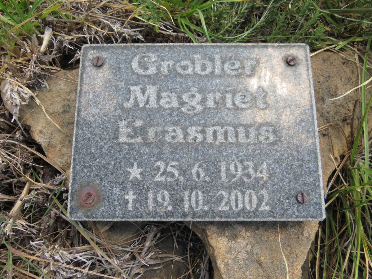 GROBLER Magriet, ERASMUS 1934-2002