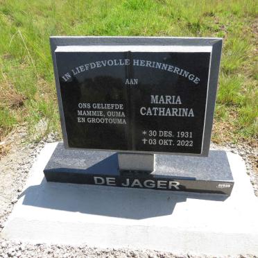 JAGER Maria Catharina, de 1931-2022