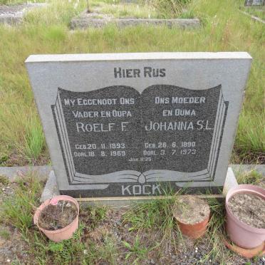KOCK Roelof F. 1893-1969 & Johanna S.L. 1890-1973