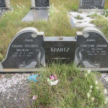 KRANTZ Eduard Friedrich Wilhelm 1890-1974 & Ernestine Johanne GRIEB 1890-1976