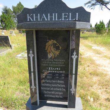 KHAHLELI Buti Samuel 1943-2021