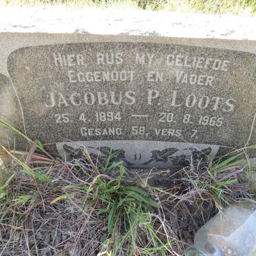 LOOTS Jacobus P. 1894-1965
