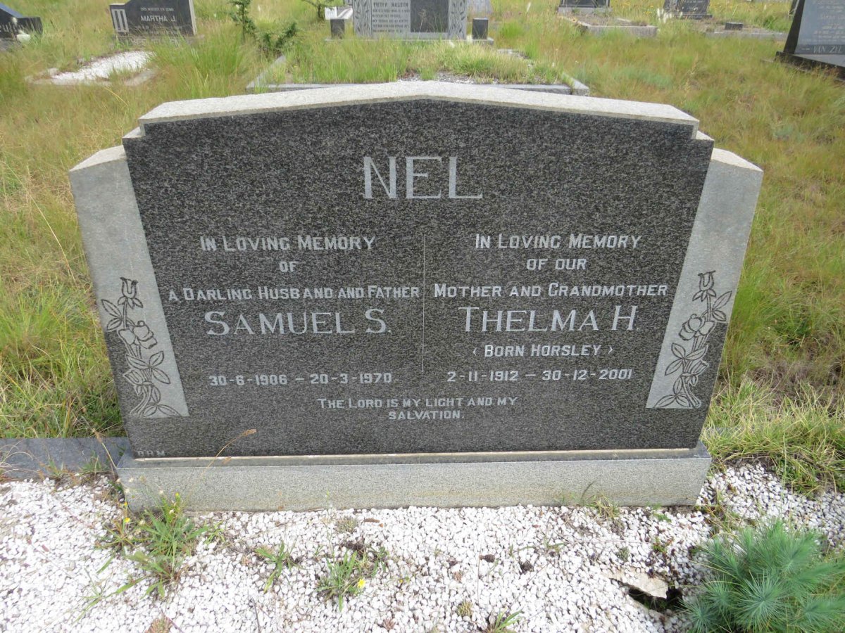 NEL Samuels 1906-1970 & Thelma H. HORSLEY 1912-2001