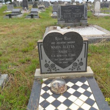 NAUDE Maria Aletta 1878-1862