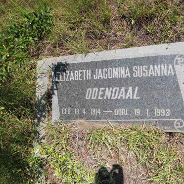 ODENDAAL Elizabeth Jacomina Susanna 1914-1993