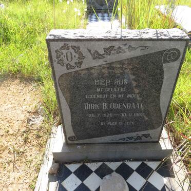 ODENDAAL Dirk B. 1926-1965