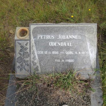 ODENDAAL Petrus Johannes 1898-1970