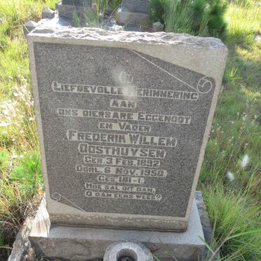 OOSTHUYSEN Frederik Willem 1892-1950