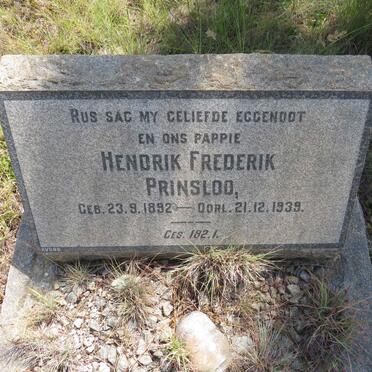 PRINSLOO Hendrik Frederik 1892-1939