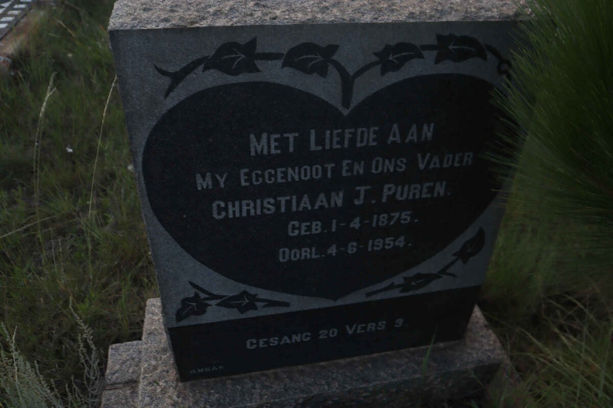 PUREN Christiaan J. 1875-1954