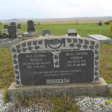 ROSSOUW Michal Anthonie 1878-1965 &amp; Hyla Johanna VAN BILJON 1879-1957 