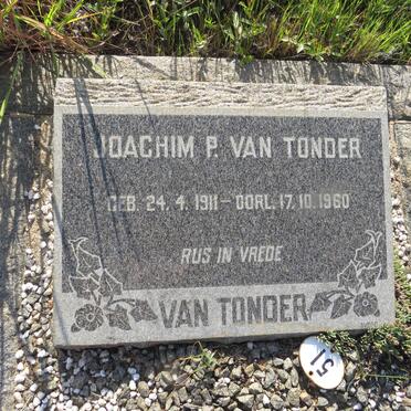 TONDER Joachim P., van 1911-1960