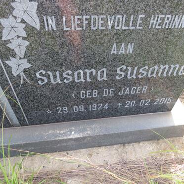 VILLIERS David Jacobus, de 1924-1995 & Susara Susanna DE JAGER 1924-2015 _2