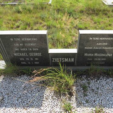 ZIETSMAN Michael George 1911-1983 & Maria Magdalena 1931-2023 