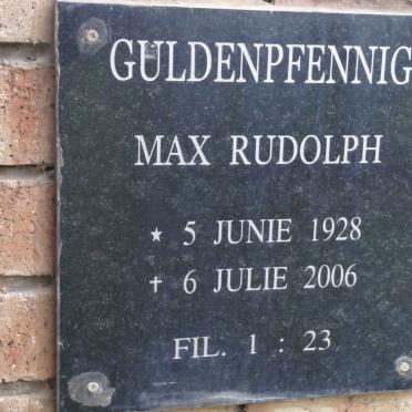 GULDENPFENNIG Max Rudolph 1928-2006