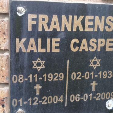 FRANKENS Casper 1930-2009 &amp; Kalie 1929-2004