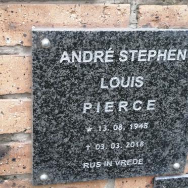 PIERCE Andre Stephen Louis 1948-2018