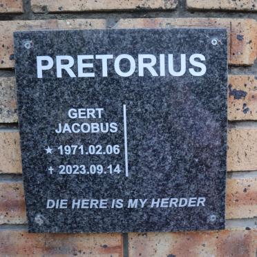 PRETORIUS Gert Jacobus 1971-2023