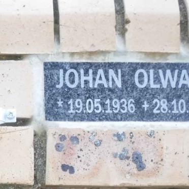 OLWAGE Johan 1936-2011