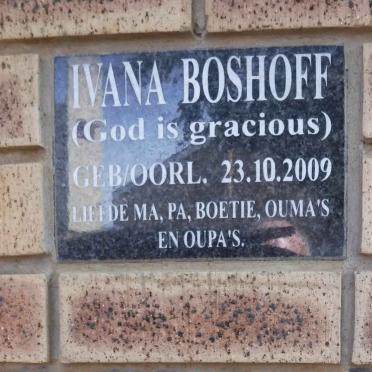BOSHOFF Ivana 2009-2009