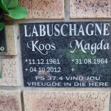 LABUSCHAGNE Koos 1961-2012 &amp; Magda 1964-