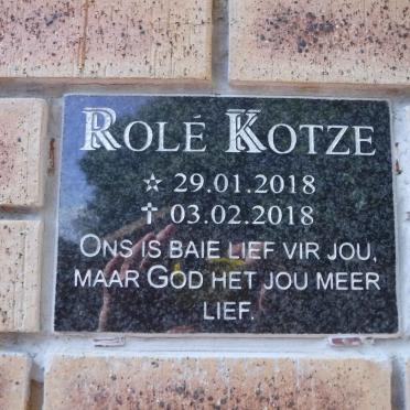 KOTZE Rolé 2018-2018