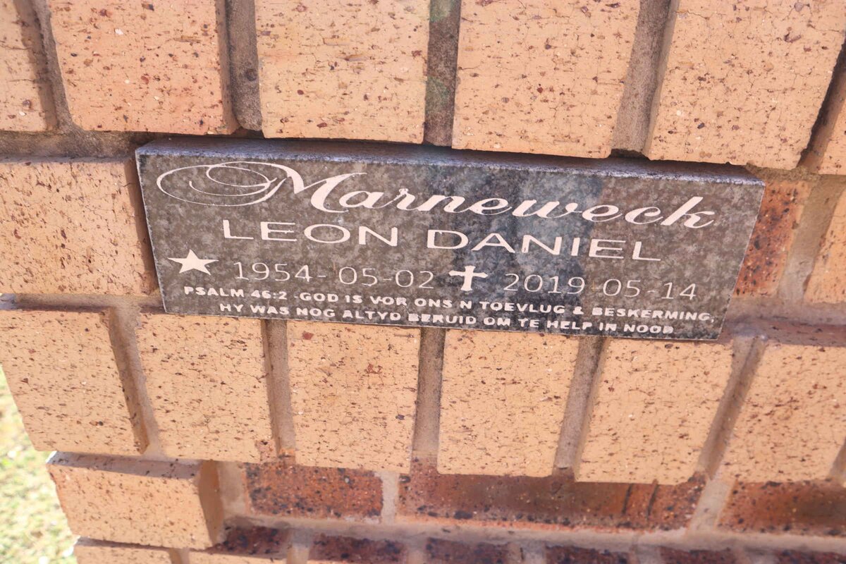 MARNEWECK Leon Daniel 1954-2019