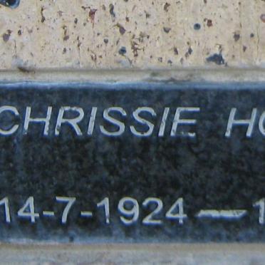 HOFFMAN Chrissie 1924-2003