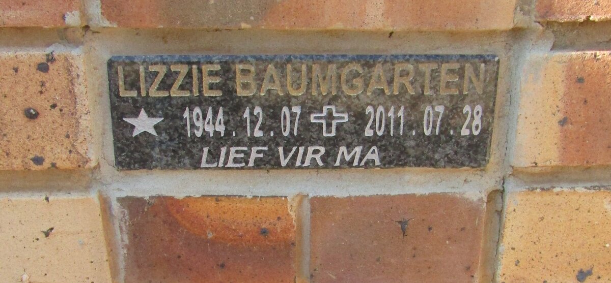 BAUMGARTEN Lizzie 1944-2011
