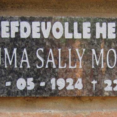 MOSTERT Sally 1924-2011
