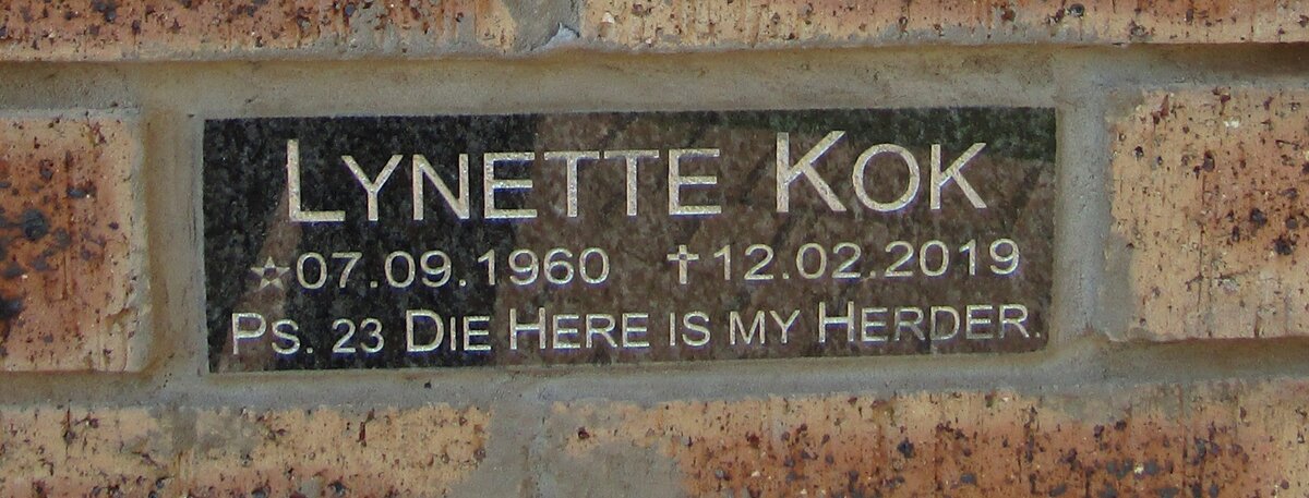 KOK Lynette 1960-2019