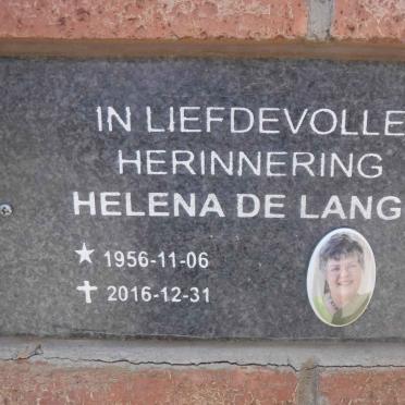 LANGE Helena, de 1956-2016