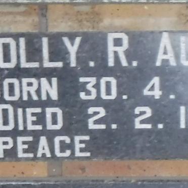 AUTHS Molly R. 1924-1985