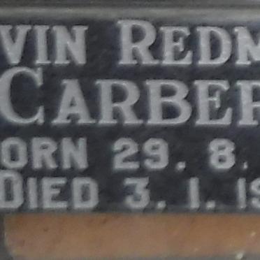 CARBERY Kevin Redmond 1915-1989