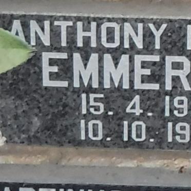EMMERICH Anthony Henry 1955-1995