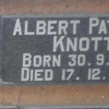 KNOTT Albert Patrick 1931-1980